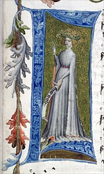 'Frau Welt' aus Hugo von Montfort (Cod. Pal. germ. 329)